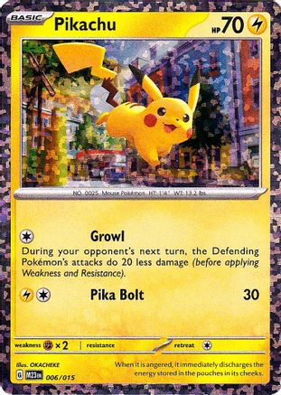 Pikachu 006/015 - McDonalds Promos 2023 Holofoil