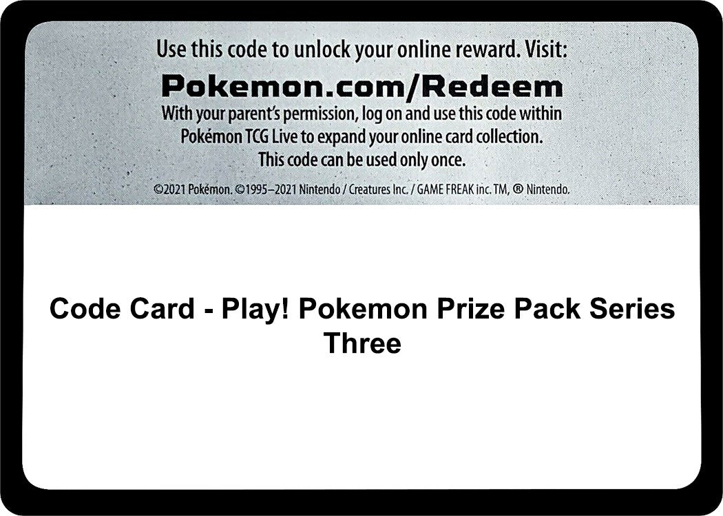 Code Card - Play! Pokemon Prize Pack Series Three [Prize Pack Series Cards]