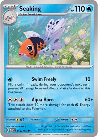 Seaking 119/165 - SV Scarlet & Violet 151 Reverse Holofoil