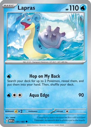 Lapras 131/165 - SV Scarlet & Violet 151