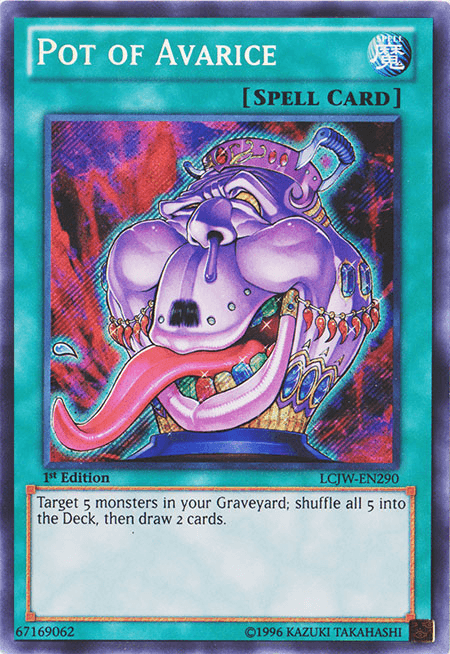 Pot of Avarice [LCJW-EN290] Secret Rare - Josh's Cards