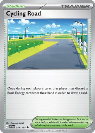 Cycling Road 157/165 - SV Scarlet & Violet 151 Reverse Holofoil