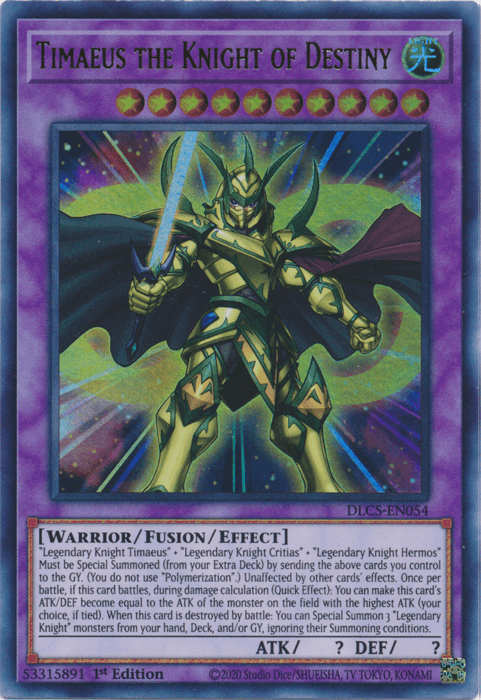 Timaeus the Knight of Destiny [DLCS-EN054] Ultra Rare - Josh's Cards
