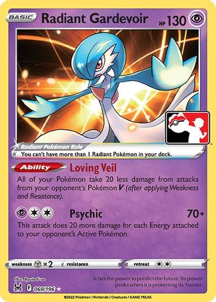 Radiant Gardevoir 069 - Prize Pack Series Cards Holofoil