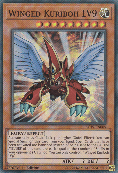 Winged Kuriboh LV9 [AC19-EN005] Super Rare - Josh's Cards