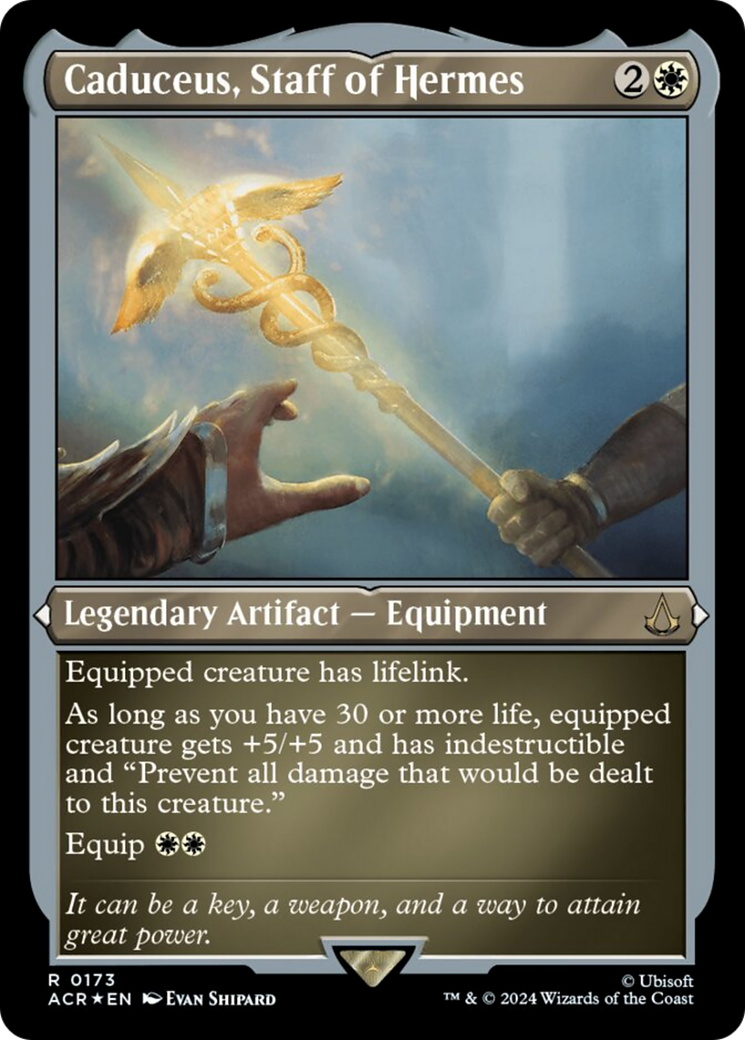 Caduceus, Staff of Hermes (Foil Etched) [Assassin's Creed] Foil