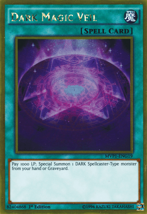 Dark Magic Veil [MVP1-ENG19] Gold Rare - Josh's Cards
