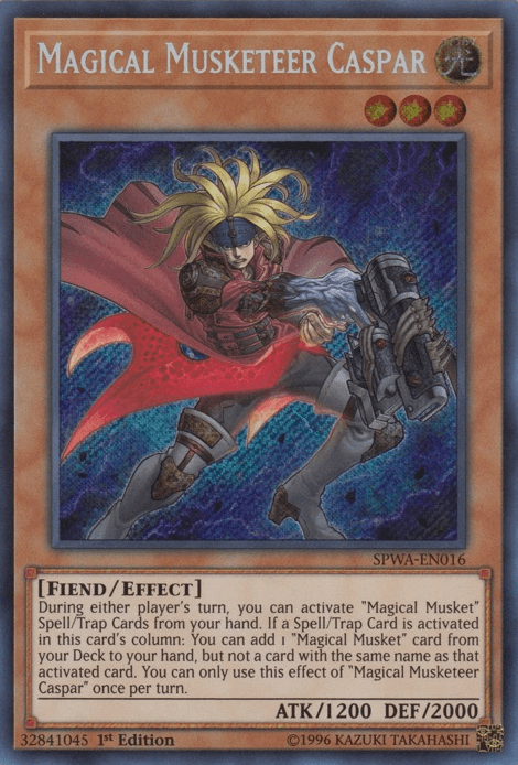 Magical Musketeer Caspar [SPWA-EN016] Secret Rare - Josh's Cards