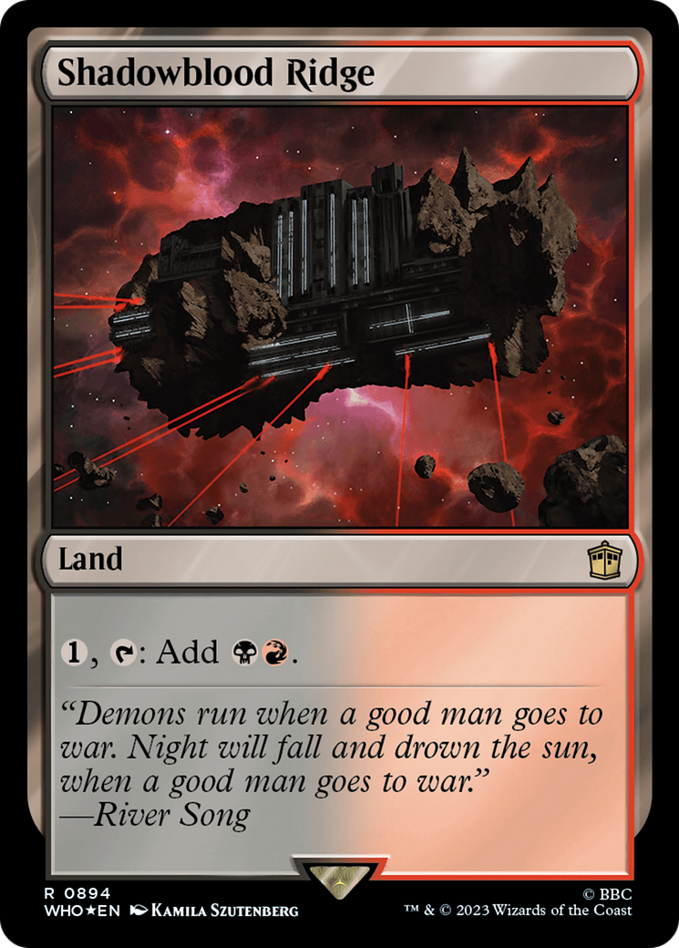 Shadowblood Ridge (WHO-894) - Doctor Who Foil