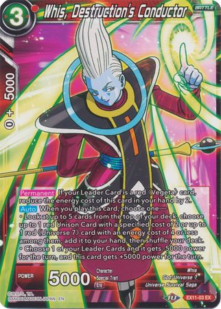 Whis, Destruction's Conductor (EX11-03) [Universe 7 Unison] Parallel Foil