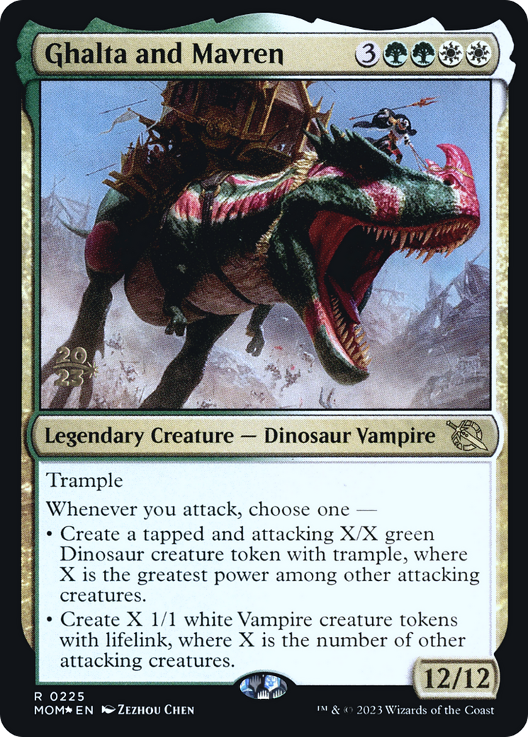 Ghalta and Mavren (PRE-225) - March of the Machine Promos Foil