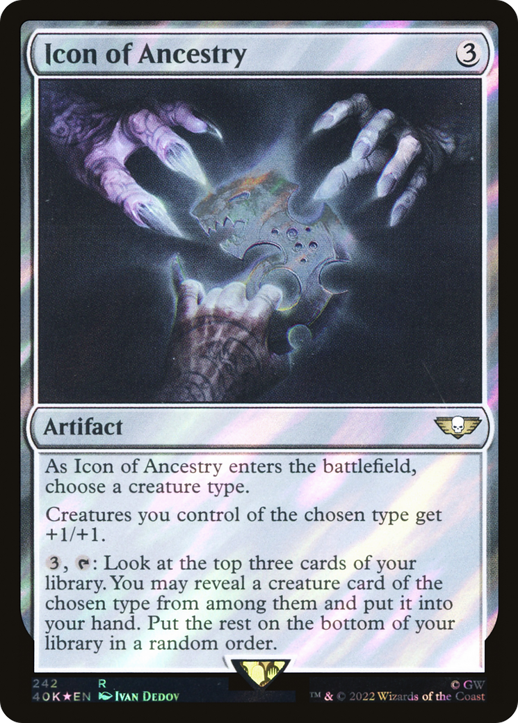 Icon of Ancestry (40K-242★) - Warhammer 40,000 Commander Foil