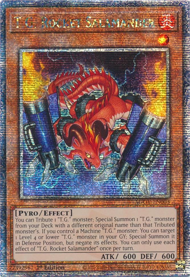 T.G. Rocket Salamander (Quarter Century Secret Rare) [AGOV-EN003] Quarter Century Secret Rare - Josh's Cards