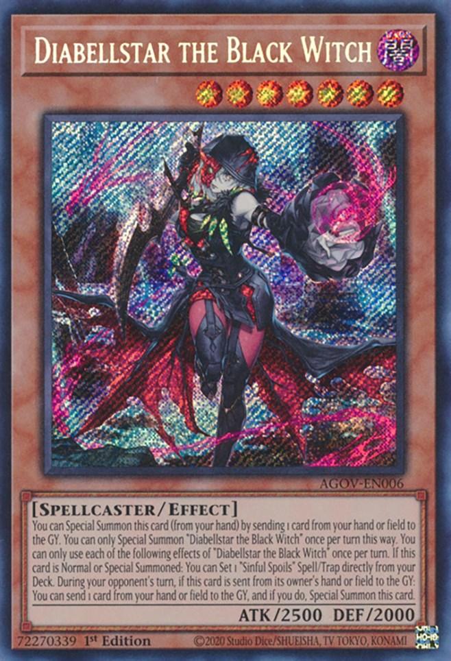Diabellstar the Black Witch [AGOV-EN006] Secret Rare - Josh's Cards