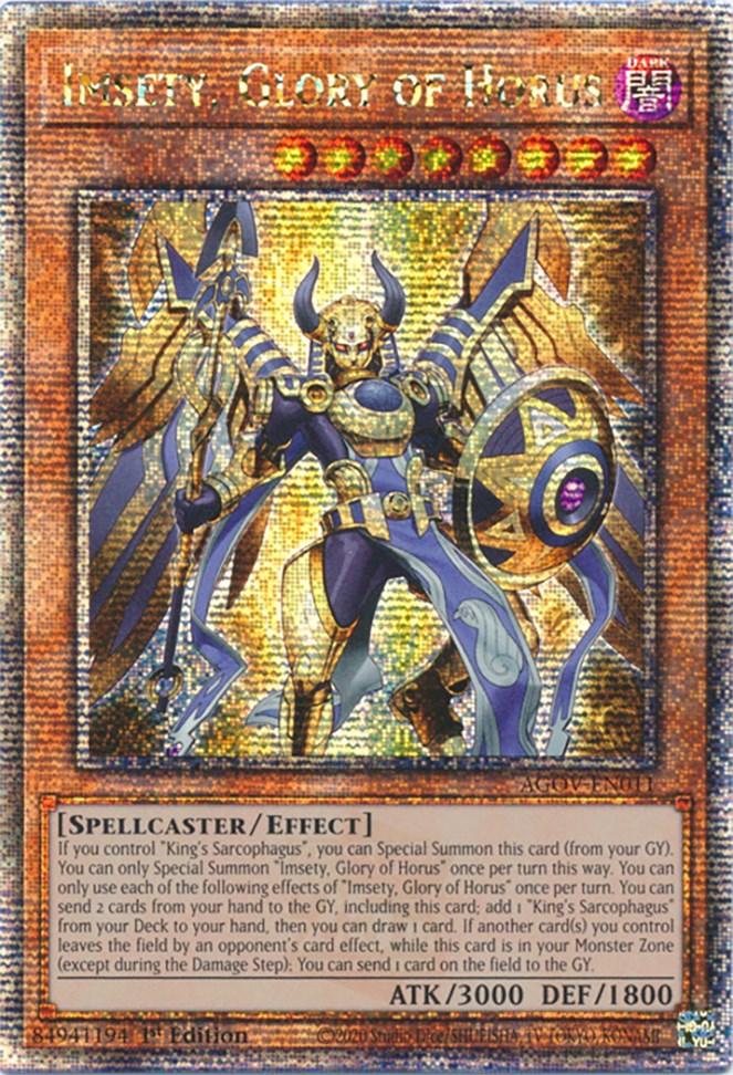 Imsety, Glory of Horus (Quarter Century Secret Rare) [AGOV-EN011] Quarter Century Secret Rare - Josh's Cards