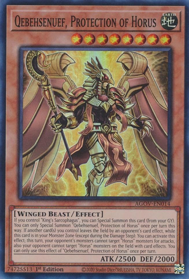Qebehsenuef, Protection of Horus [AGOV-EN014] Super Rare - Josh's Cards