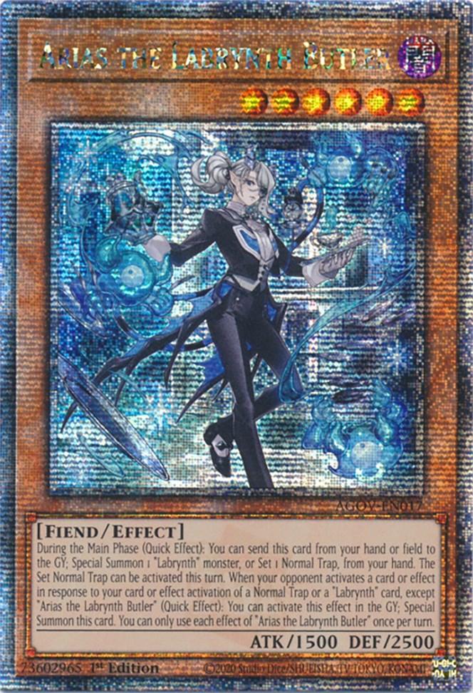 Arias the Labrynth Butler (Quarter Century Secret Rare) [AGOV-EN017] Quarter Century Secret Rare - Josh's Cards