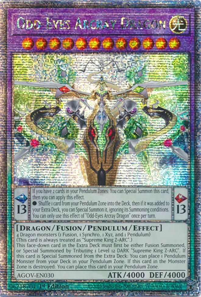 Odd-Eyes Arcray Dragon (Quarter Century Secret Rare) [AGOV-EN030] Quarter Century Secret Rare - Josh's Cards