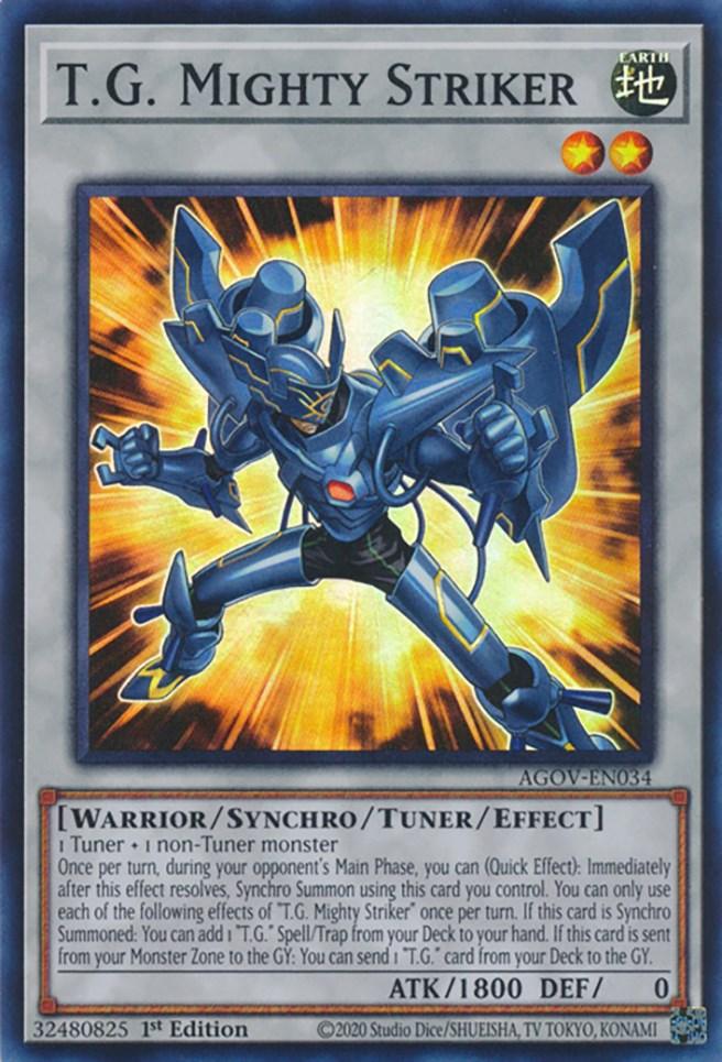 T.G. Mighty Striker [AGOV-EN034] Super Rare - Josh's Cards