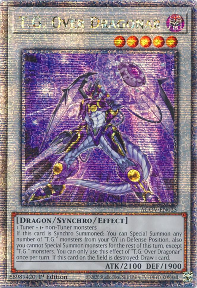 T.G. Over Dragonar (Quarter Century Secret Rare) [AGOV-EN035] Quarter Century Secret Rare - Josh's Cards