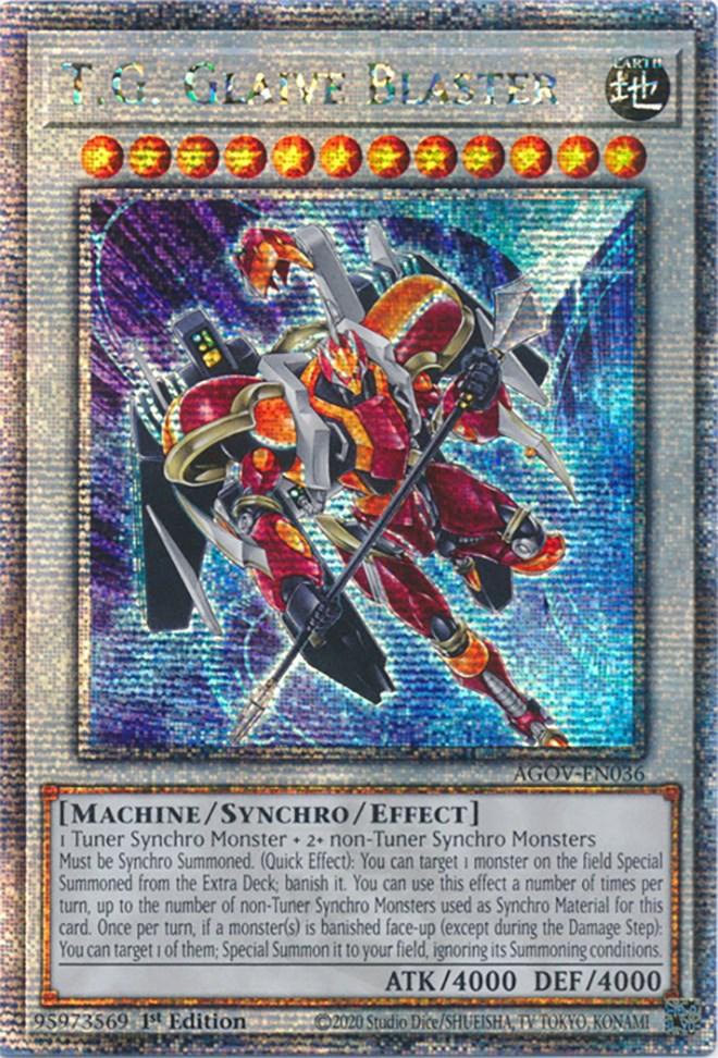 T.G. Glaive Blaster (Quarter Century Secret Rare) [AGOV-EN036] Quarter Century Secret Rare - Josh's Cards