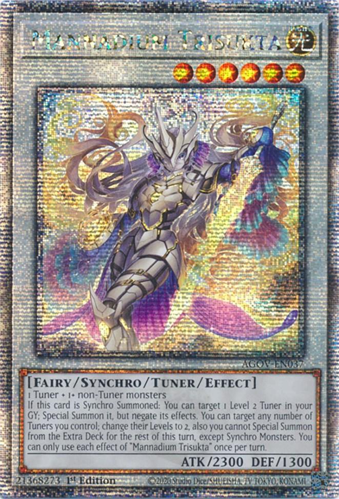 Mannadium Trisukta (Quarter Century Secret Rare) [AGOV-EN037] Quarter Century Secret Rare - Josh's Cards