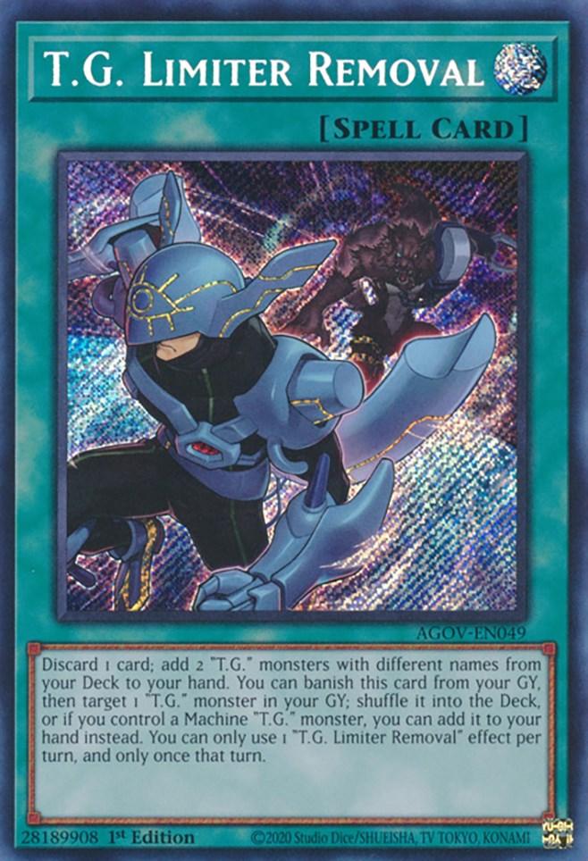 T.G. Limiter Removal [AGOV-EN049] Secret Rare - Josh's Cards