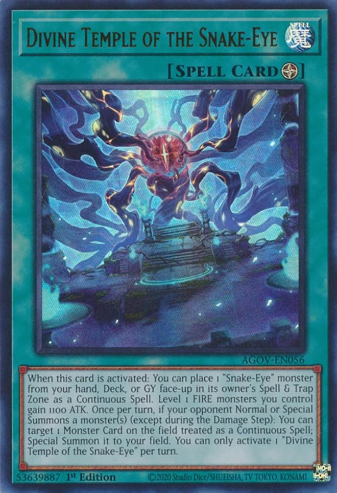 Divine Temple of the Snake-Eye [AGOV-EN056] Ultra Rare - Josh's Cards
