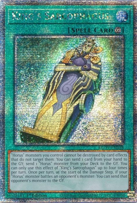 King's Sarcophagus (Quarter Century Secret Rare) [AGOV-EN058] Quarter Century Secret Rare - Josh's Cards