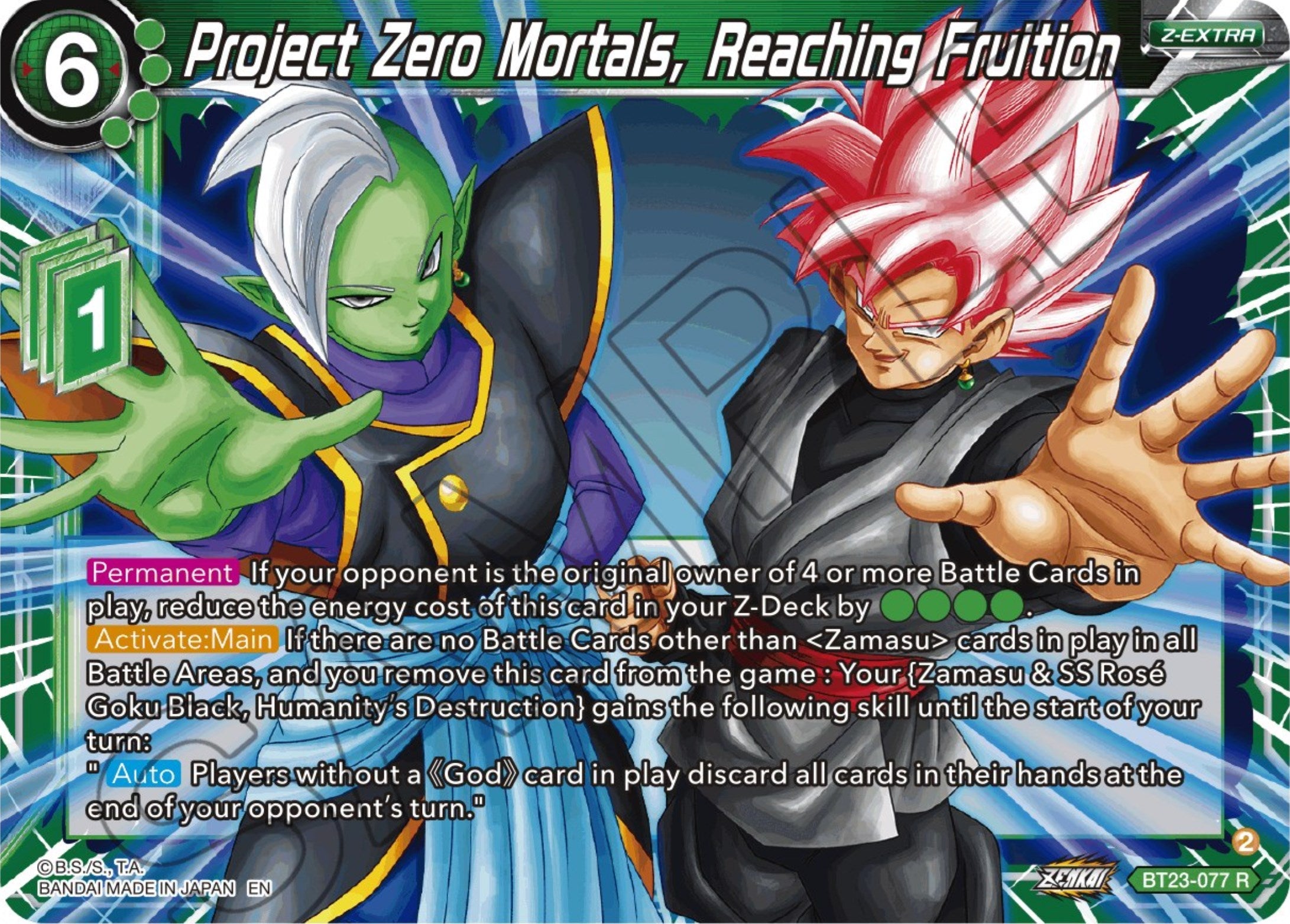 Project Zero Mortals, Reaching Fruition (BT23-077) [Perfect Combination] Parallel Foil