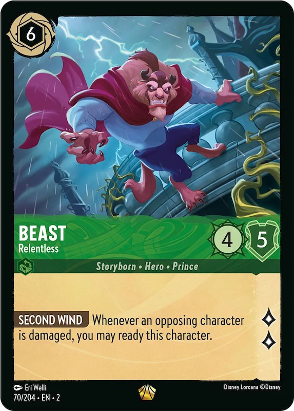 Beast - Relentless (70/204) - Rise of the Floodborn Cold Foil