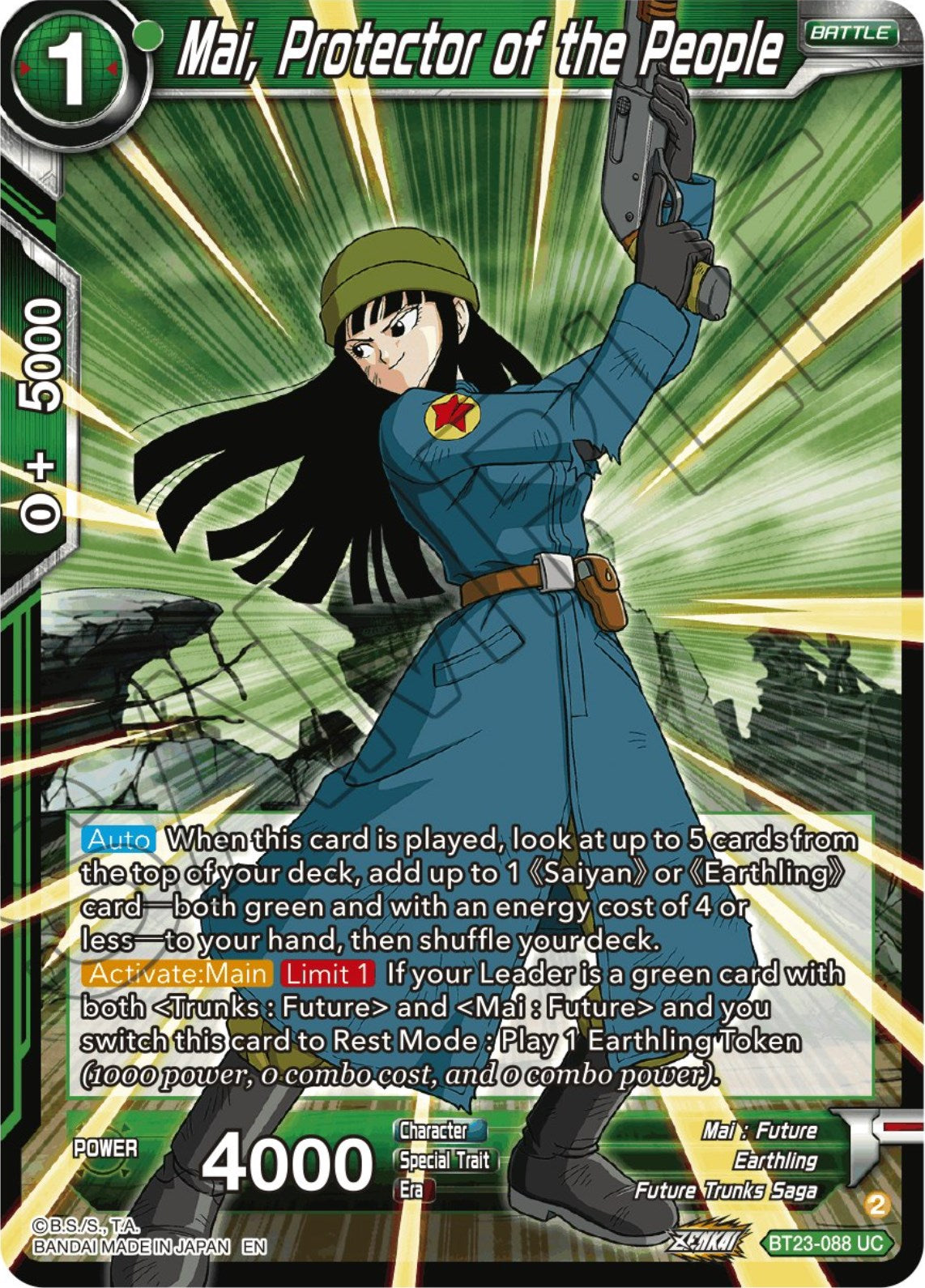 Mai, Protector of the People (BT23-088) [Perfect Combination] Parallel Foil