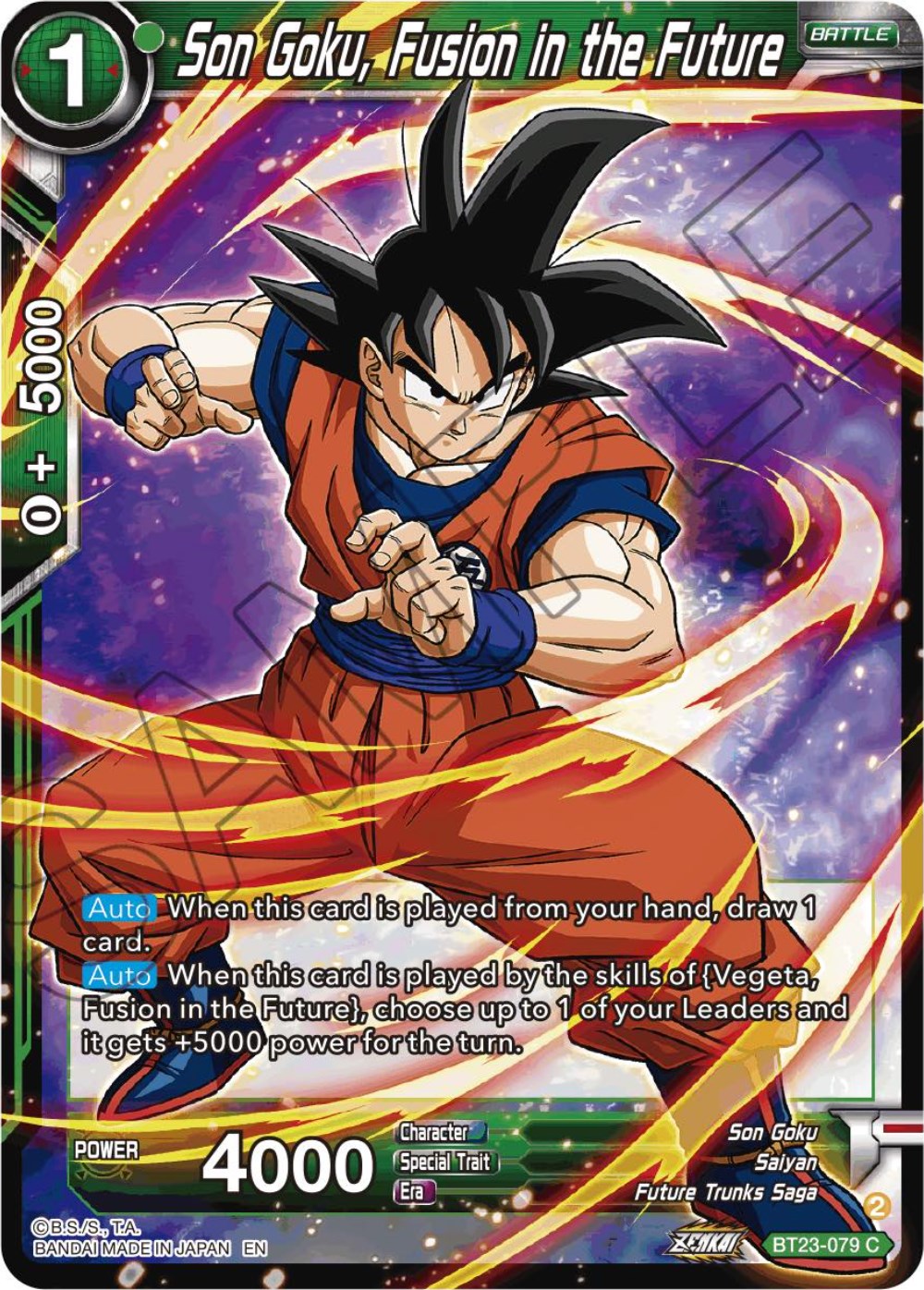 Son Goku, Fusion in the Future (BT23-079) [Perfect Combination] Parallel Foil