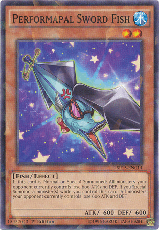 Performapal Sword Fish [SP15-EN014] Shatterfoil Rare - Josh's Cards