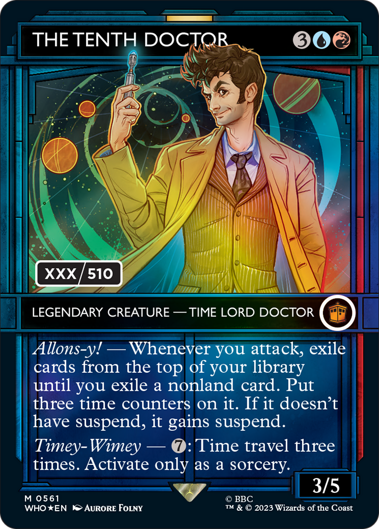 The Tenth Doctor (WHO-561) - Doctor Who: (Showcase) (Borderless) Foil
