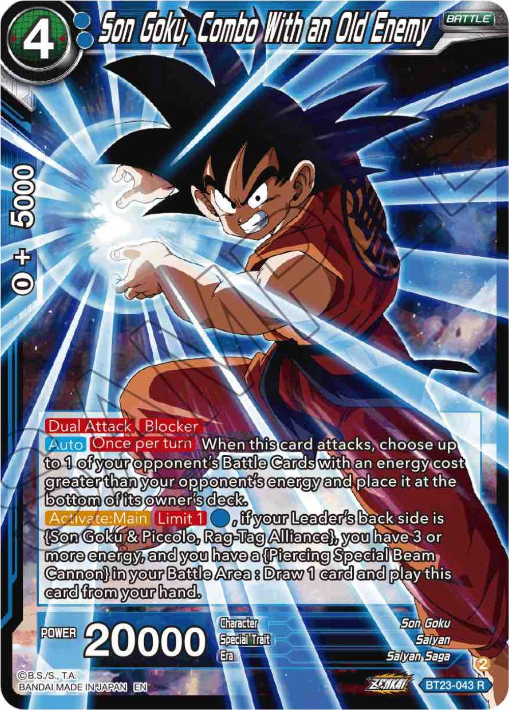 Son Goku, Combo With an Old Enemy (BT23-043) [Perfect Combination] Parallel Foil