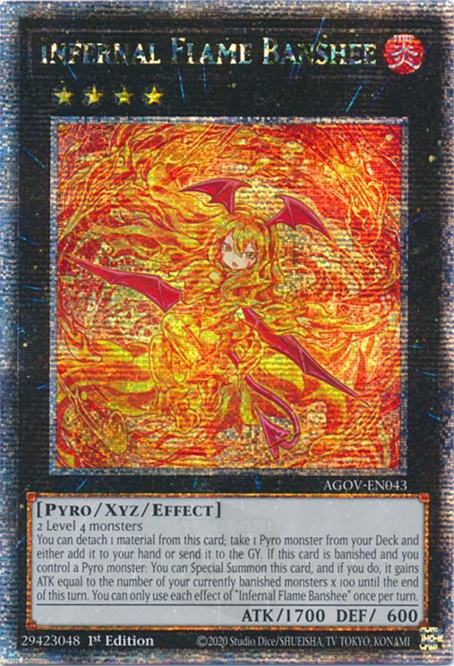 Infernal Flame Banshee (Quarter Century Secret Rare) [AGOV-EN043] Quarter Century Secret Rare - Josh's Cards