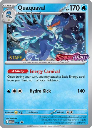 Quaquaval 005 - SV Scarlet & Violet Promo Cards - Holofoil