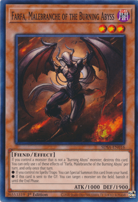Farfa, Malebranche of the Burning Abyss [SDSA-EN016] Common - Josh's Cards