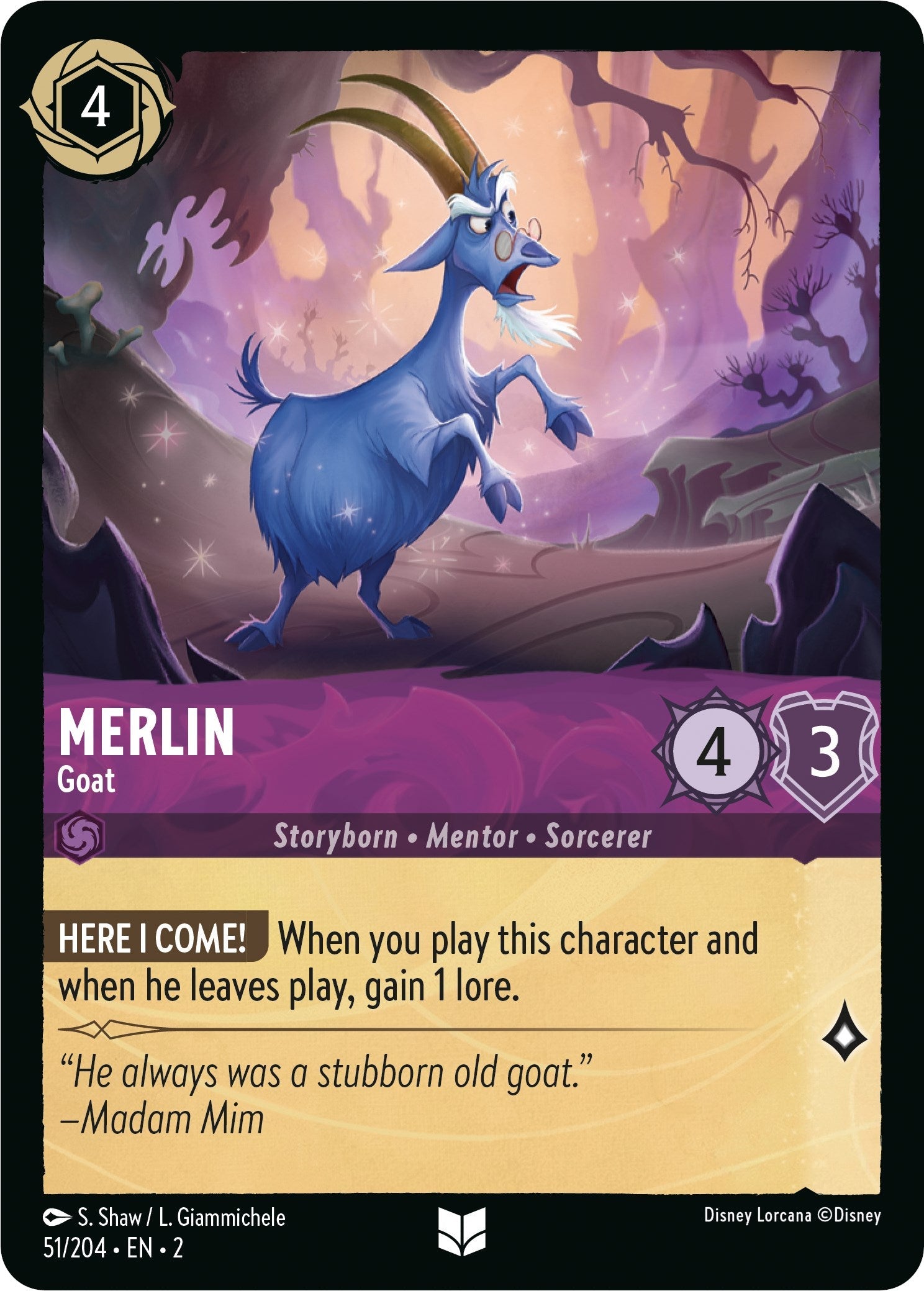 Merlin - Goat (51/204) - Rise of the Floodborn Cold Foil
