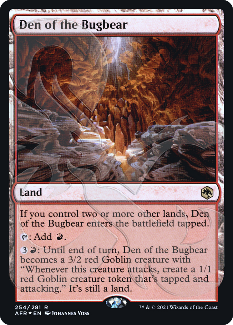 Den of the Bugbear (AFR&-254A) - Adventures in the Forgotten Realms Promos Foil