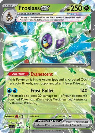 Froslass ex 003/182 - SV04 Paradox Rift Holofoil