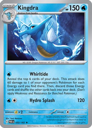 Kingdra 032/182 - SV04 Paradox Rift Reverse Holofoil