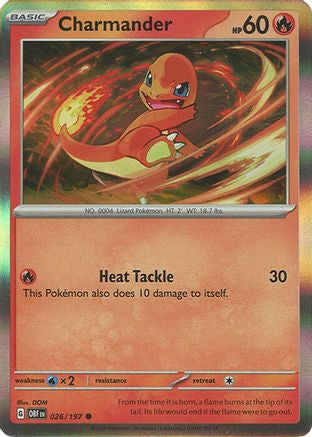 Charmander 026/197 - Miscellaneous Cards & Products - Holofoil