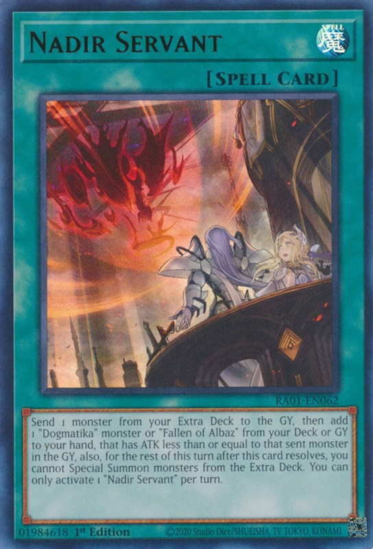 Nadir Servant (UR) (RA01-EN062) - 25th Anniversary Rarity Collection 1st Edition