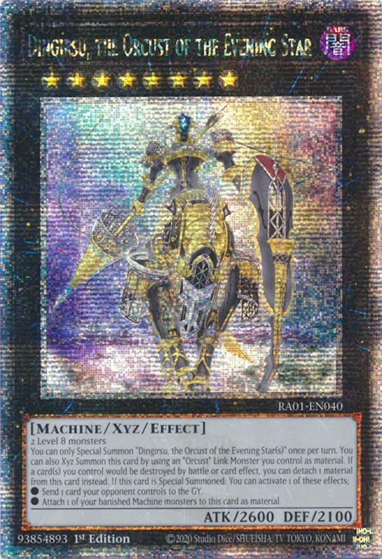 Dingirsu, the Orcust of the Evening Star (Quarter Century Secret Rare) (RA01-EN040) - 25th Anniversary Rarity Collection 1st Edition