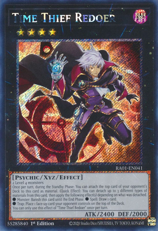 Time Thief Redoer (Platinum Secret Rare) (RA01-EN041) - 25th Anniversary Rarity Collection 1st Edition