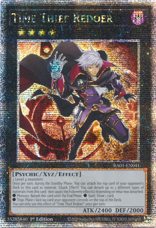 Time Thief Redoer (Quarter Century Secret Rare) (RA01-EN041) - 25th Anniversary Rarity Collection 1st Edition