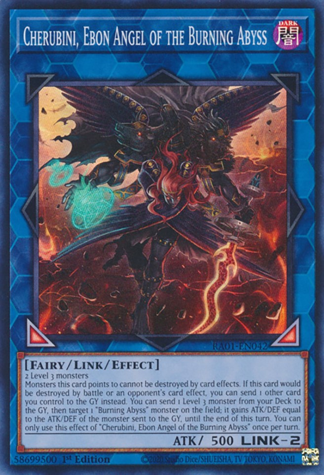 Cherubini, Ebon Angel of the Burning Abyss (RA01-EN042) - 25th Anniversary Rarity Collection 1st Edition