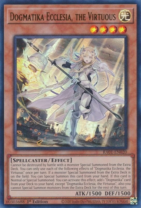 Dogmatika Ecclesia, the Virtuous (UR) (RA01-EN020) - 25th Anniversary Rarity Collection 1st Edition